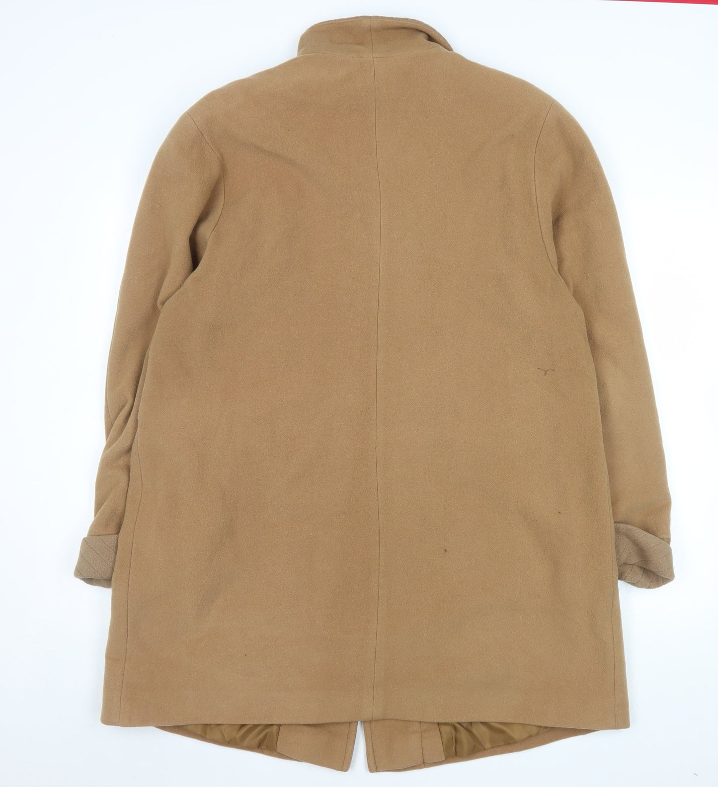 Klass Collection Women's Beige Wool Blend Overcoat Size 16