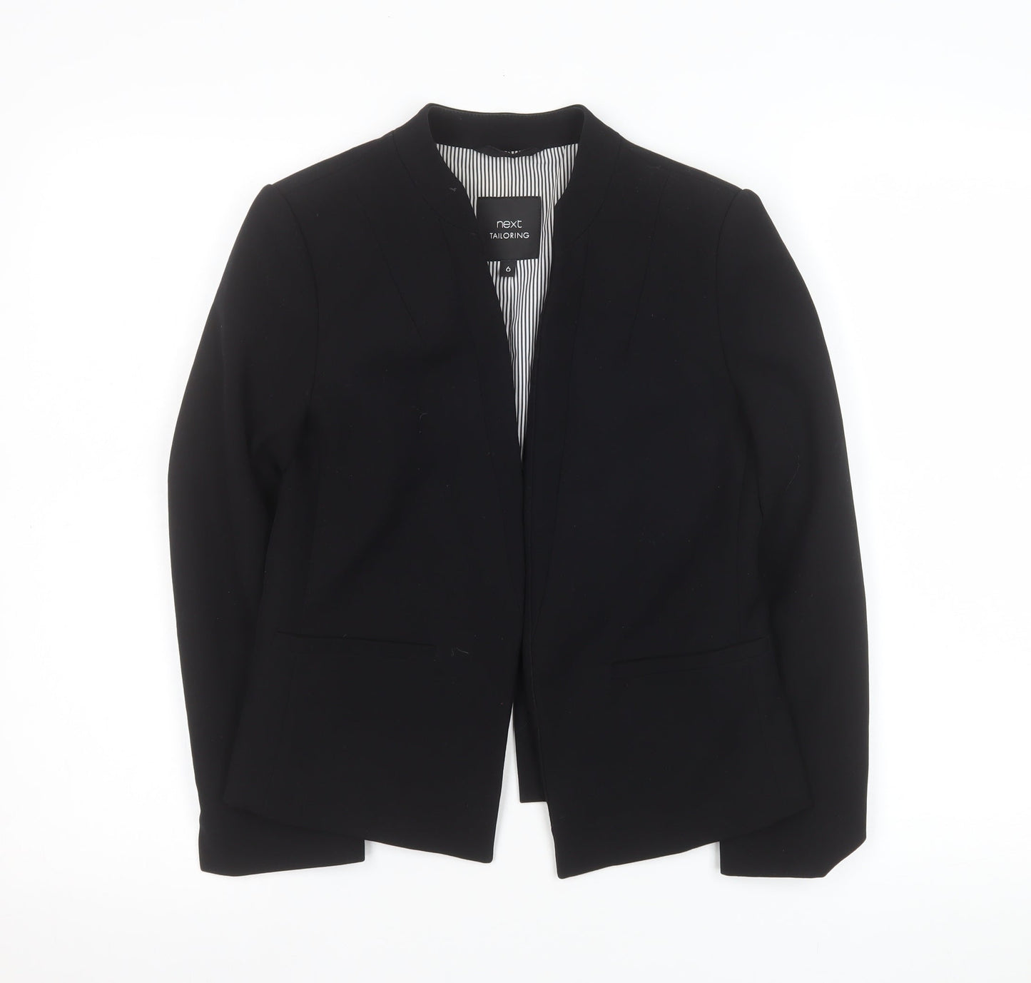 Next Women Black Slim Fit Tailored Blazer Jacket UK 6