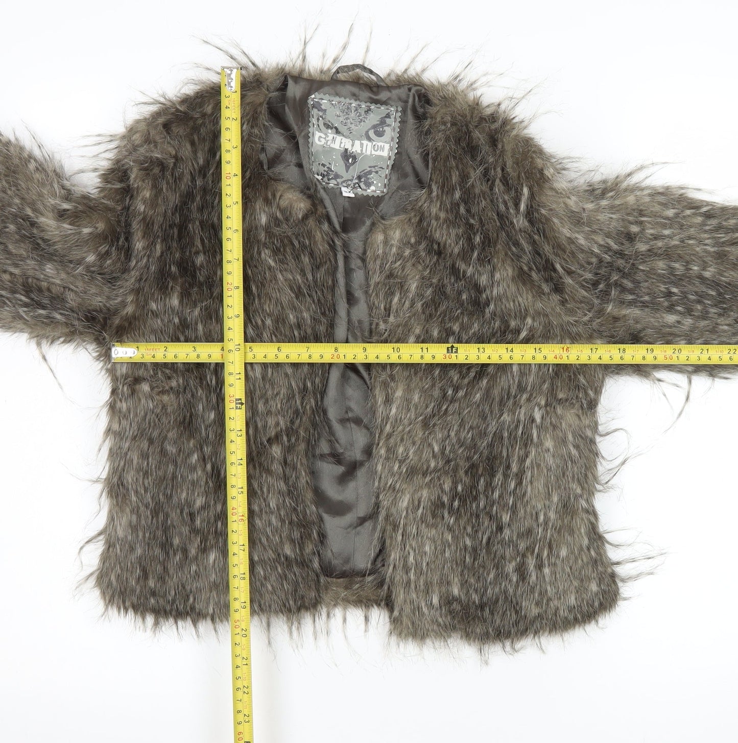 New Look Generation 915 Teens Brown Faux Fur Cropped Jacket Age 14-15
