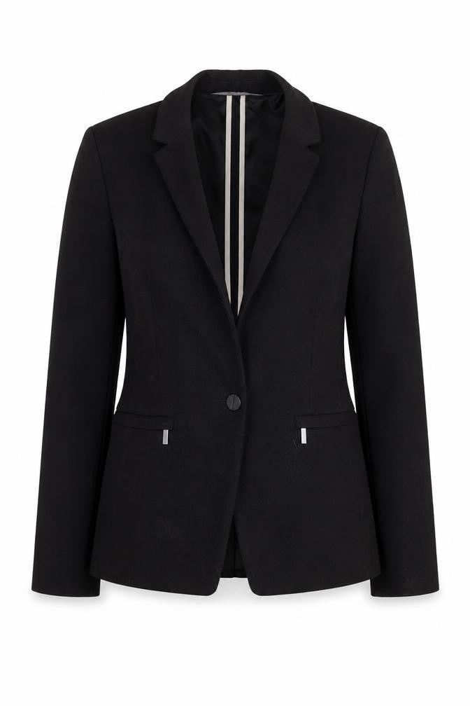 Next Women's Black Tailored One-Button Blazer Size 10