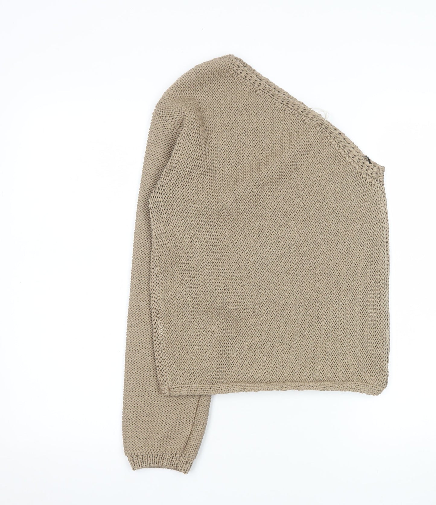 Marks and Spencer Women’s Beige One Shoulder Knit Top XS
