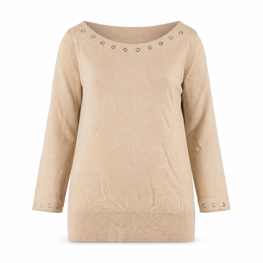 Wallis Women’s Beige Petite 14 3/4 Sleeve Knit Blouse