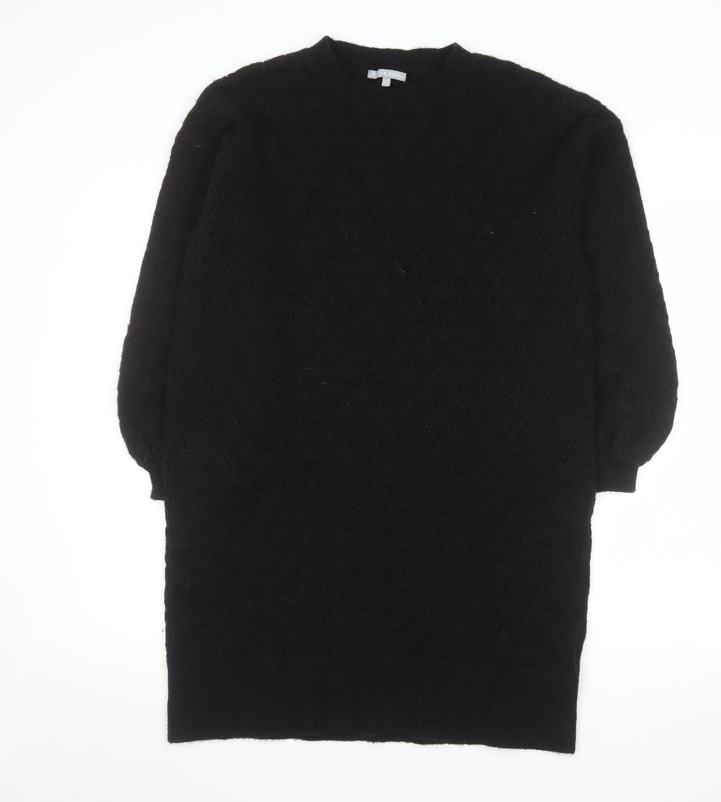 Oliver Bonas Women's Black Knit Jumper Dress Size 14