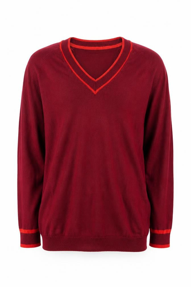 Next Men's Red V-Neck Pullover Jumper Size M