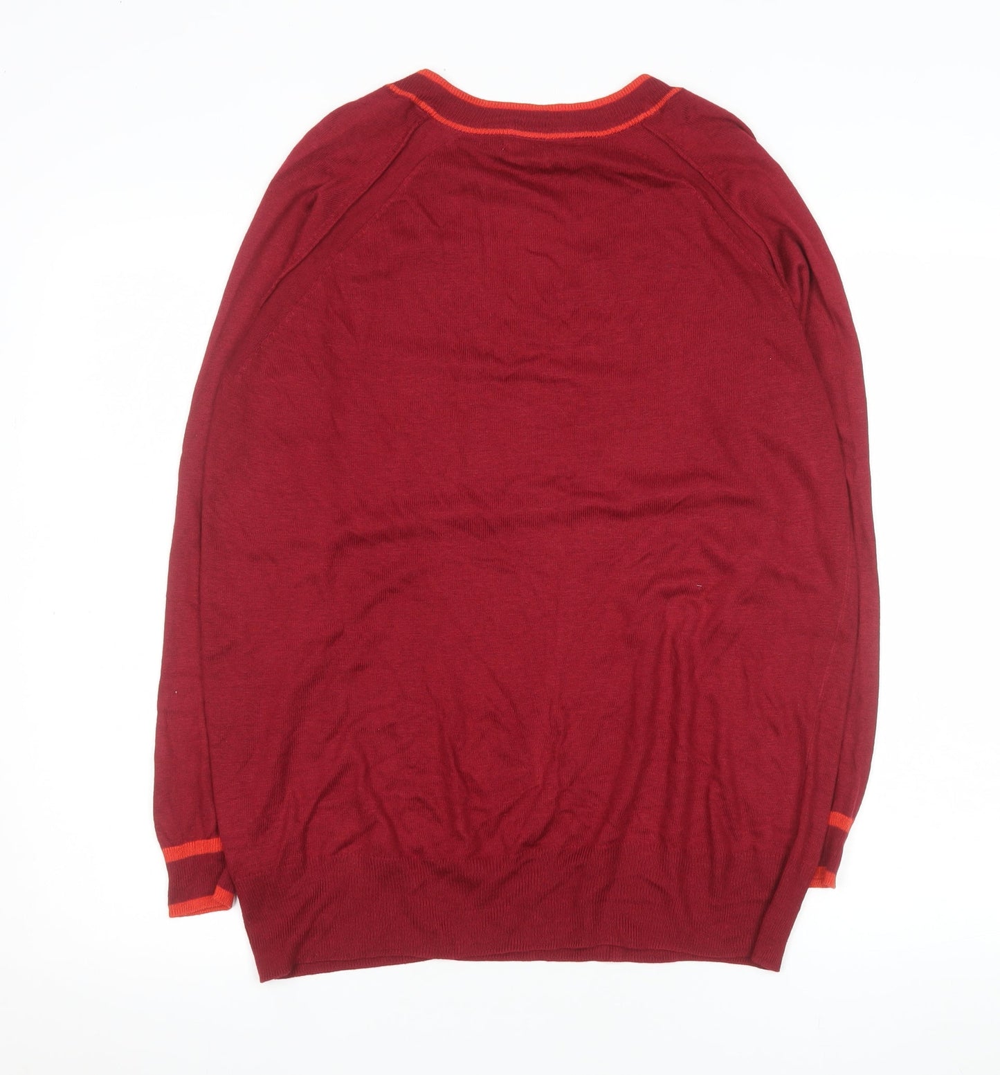 Next Men's Red V-Neck Pullover Jumper Size M