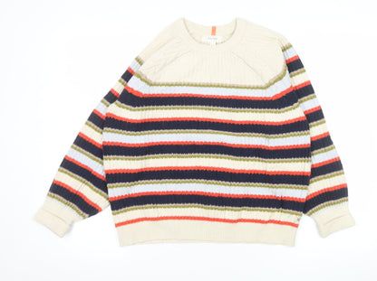 Marks & Spencer Women’s Multicoloured Striped Knit Jumper M