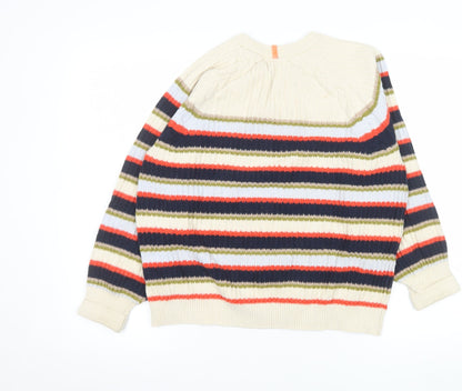 Marks & Spencer Women’s Multicoloured Striped Knit Jumper M