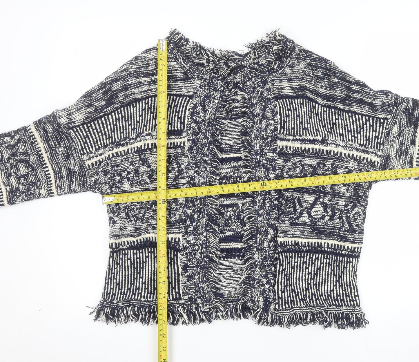 Marks and Spencer Women’s Blue Bohemian Knit Cape Medium