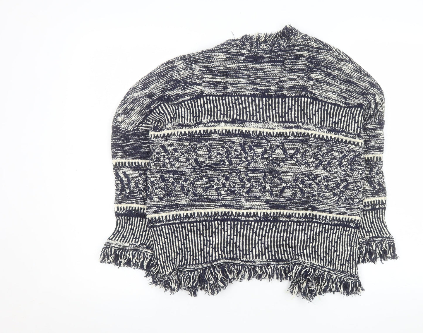 Marks and Spencer Women’s Blue Bohemian Knit Cape Medium