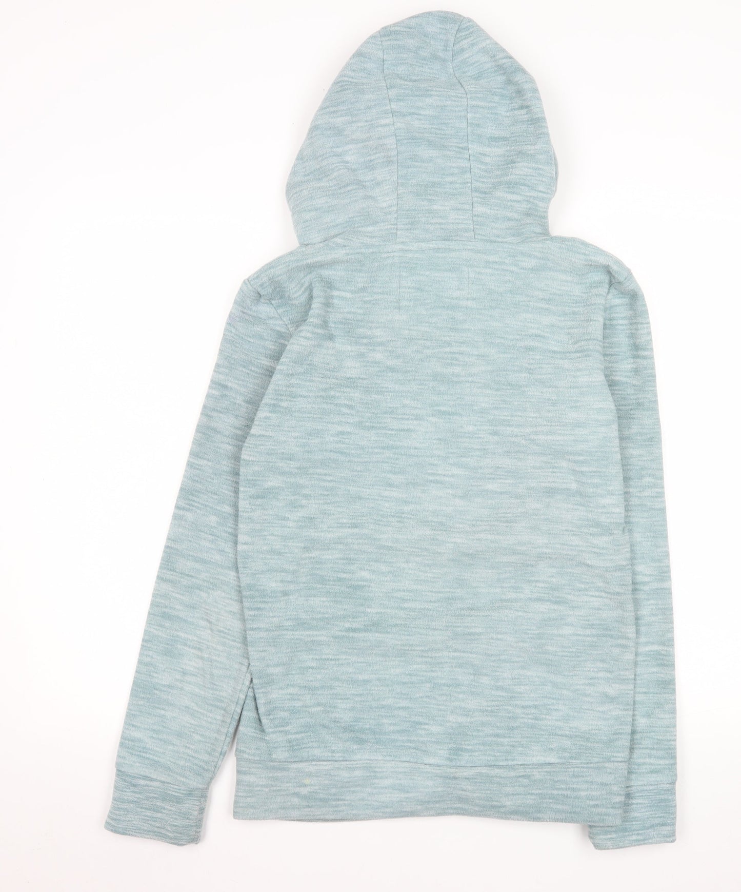Equestrian Womens Light Blue Hooded Pullover Hoodie Size 12 Polyester