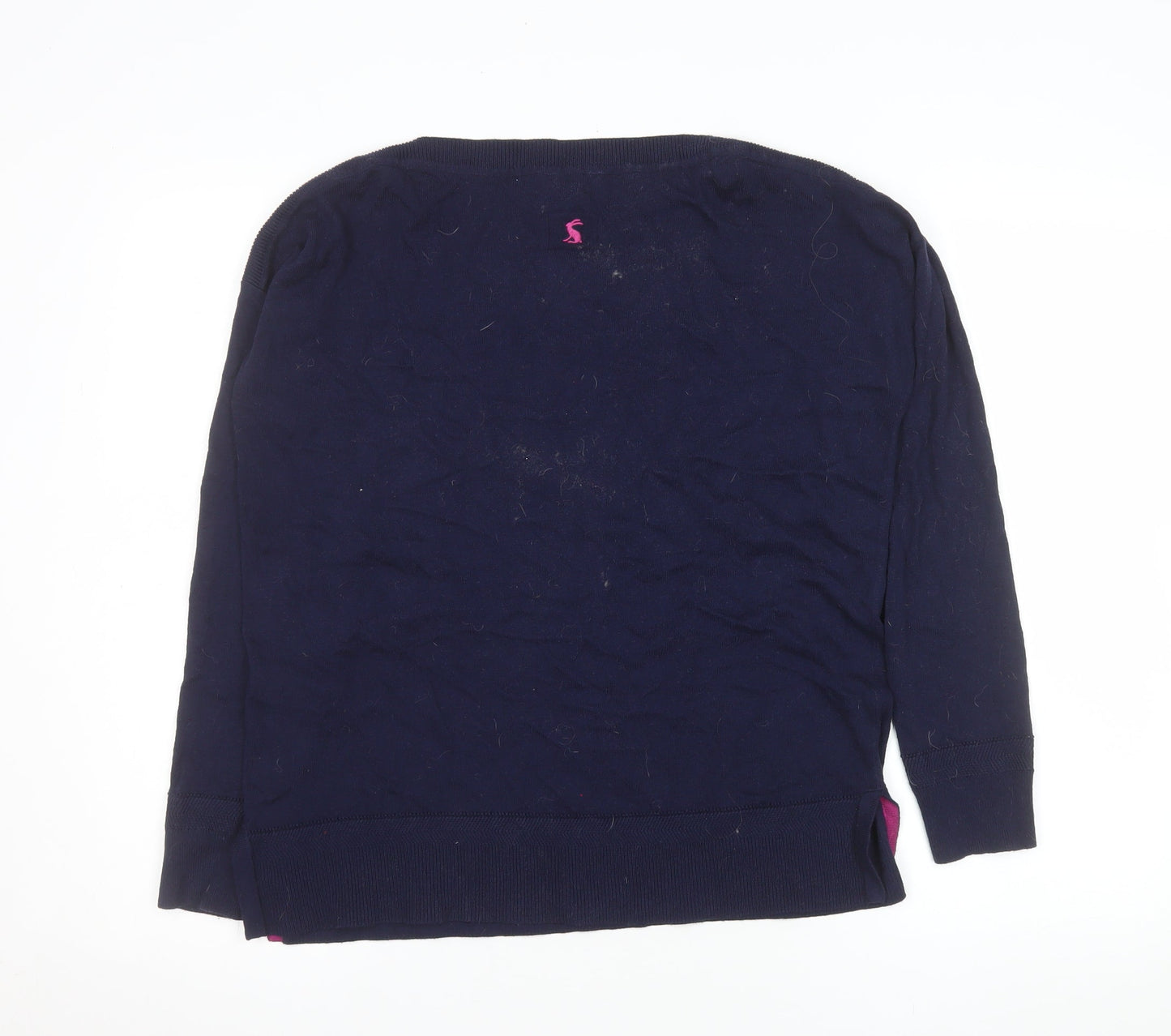 Joules Women’s Blue Crew Neck Cotton Bamboo Jumper Size 10