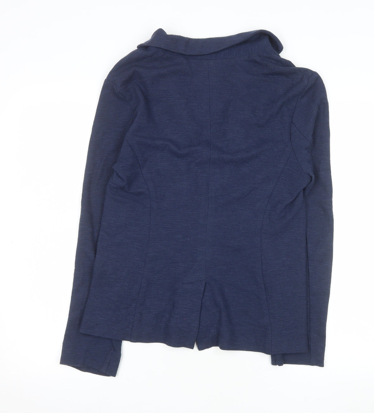 New Look Womens Blue Blazer Jacket UK 12 Single-Breasted Cotton Blend
