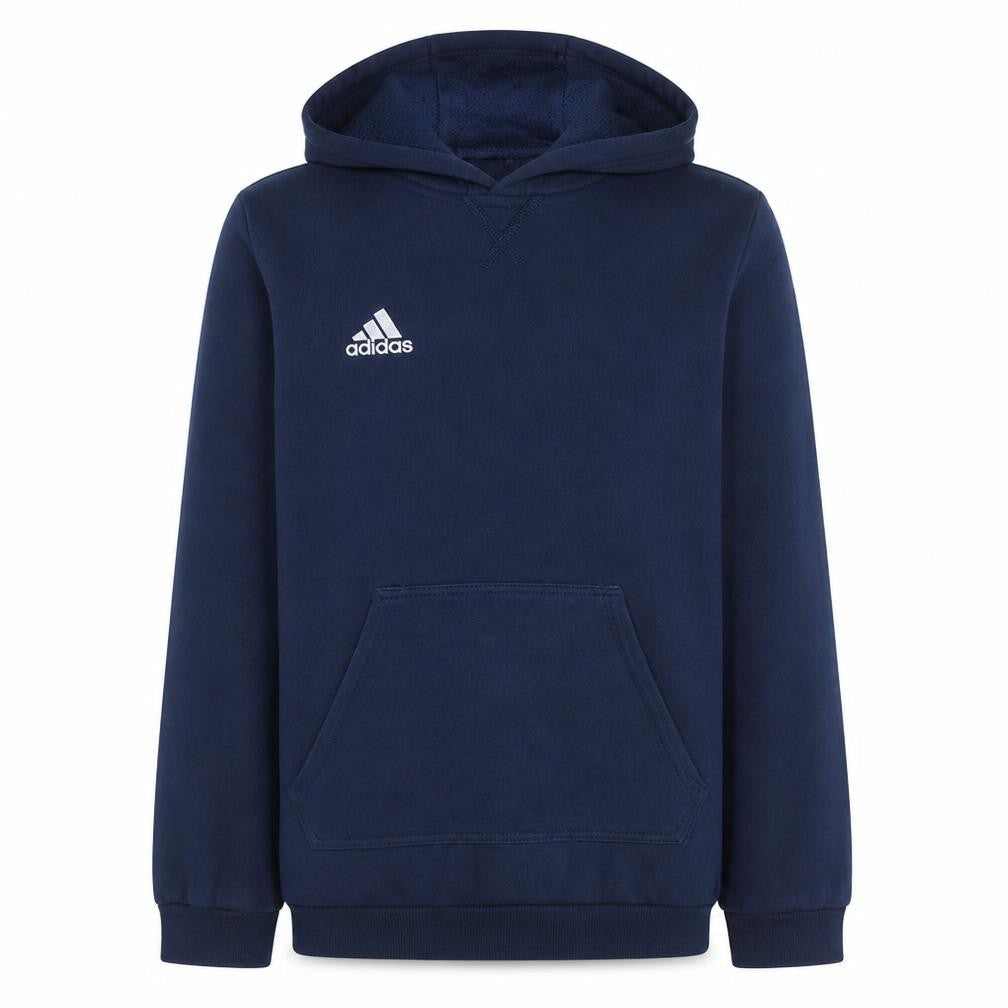 Adidas Men Blue Pullover Hoodie Fleece Regular Fit Size S