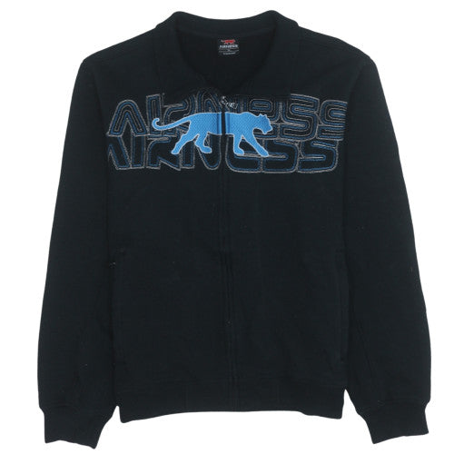Airness Men's Black XL Full Zip Graphic Sweatshirt