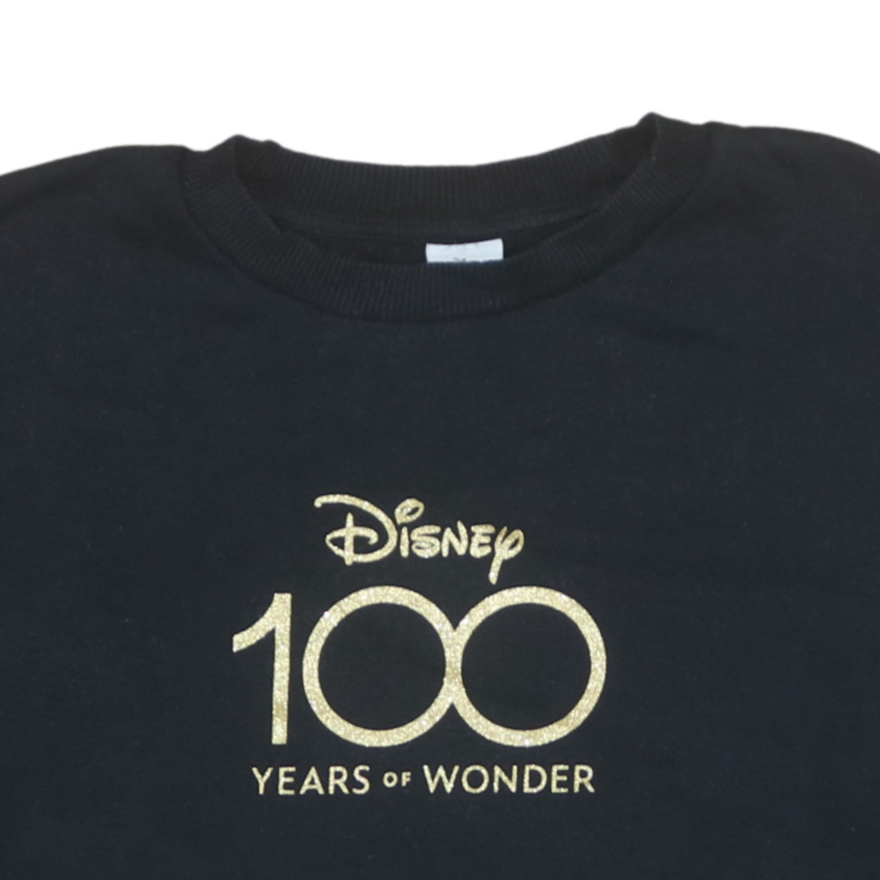 Disney 100 Years of Wonder Black Sweatshirt Women M 12-14 George