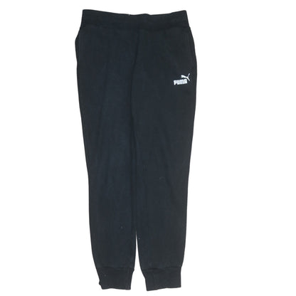 Additional front view of Puma Women's Black, size 10, Fleece Sweatpants Joggers
