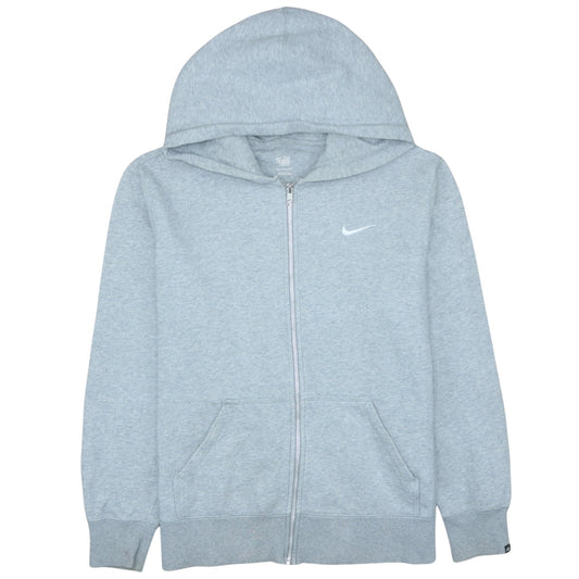 Nike Men's Grey Full Zip Hoodie L Athletic Dept Fleece