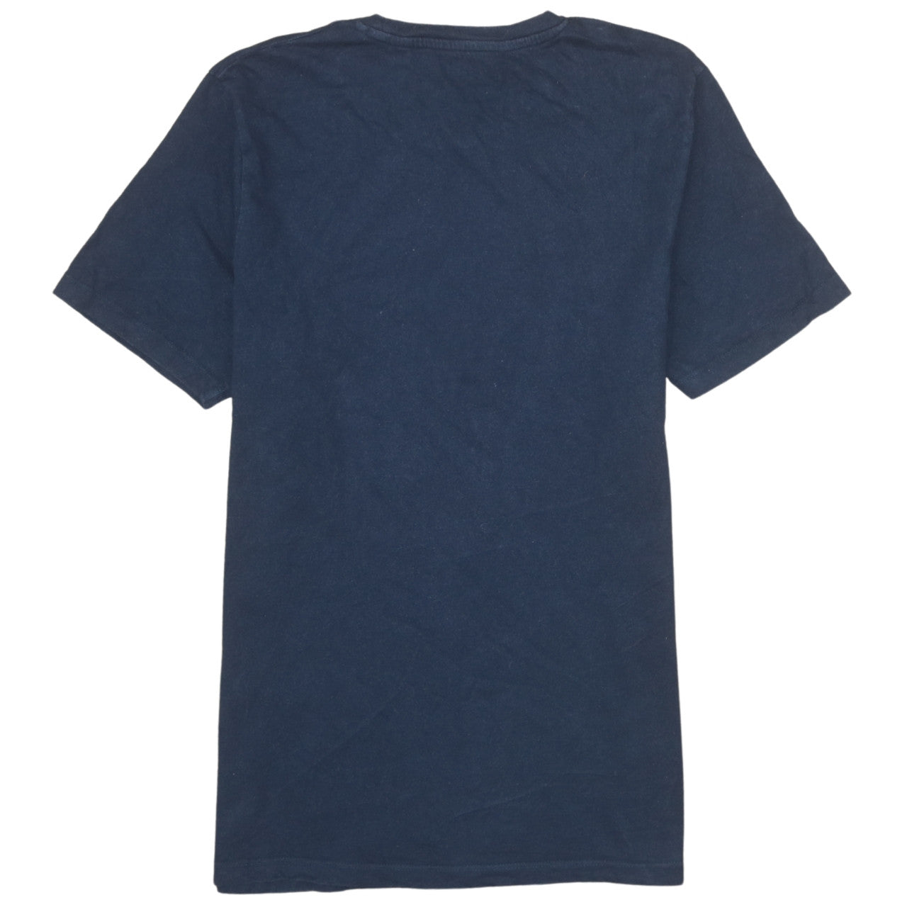 Jack & Jones Men's Blue L Crew Neck Graphic Print Cotton T-Shirt