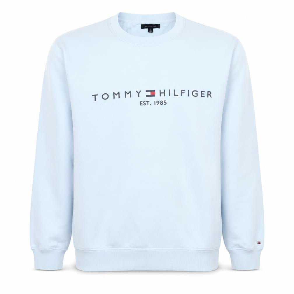 Tommy Hilfiger Men’s White 2XL Pullover Logo Sweatshirt