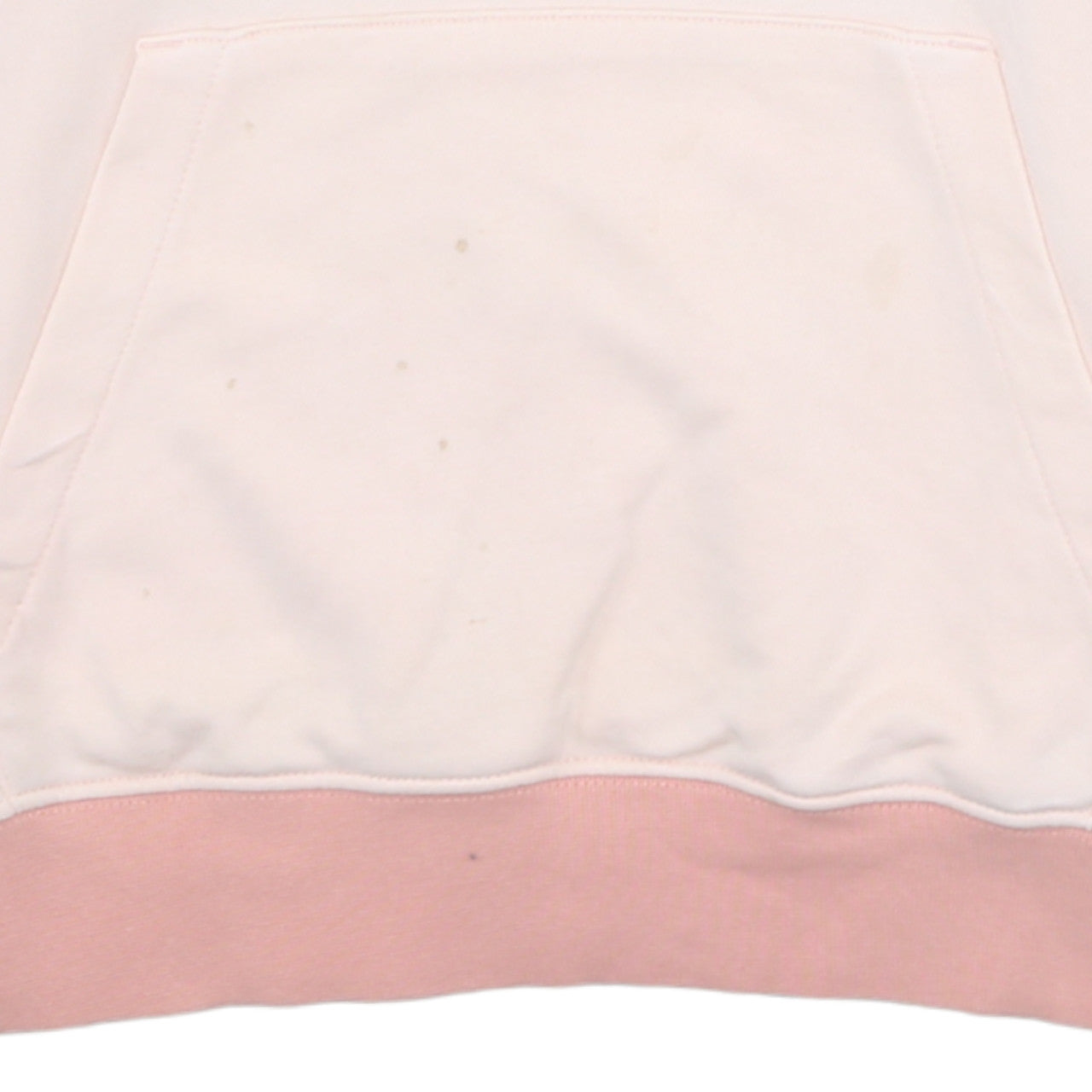 Nike Women's Pink Colourblock Pullover Hoodie Size S Cotton Blend