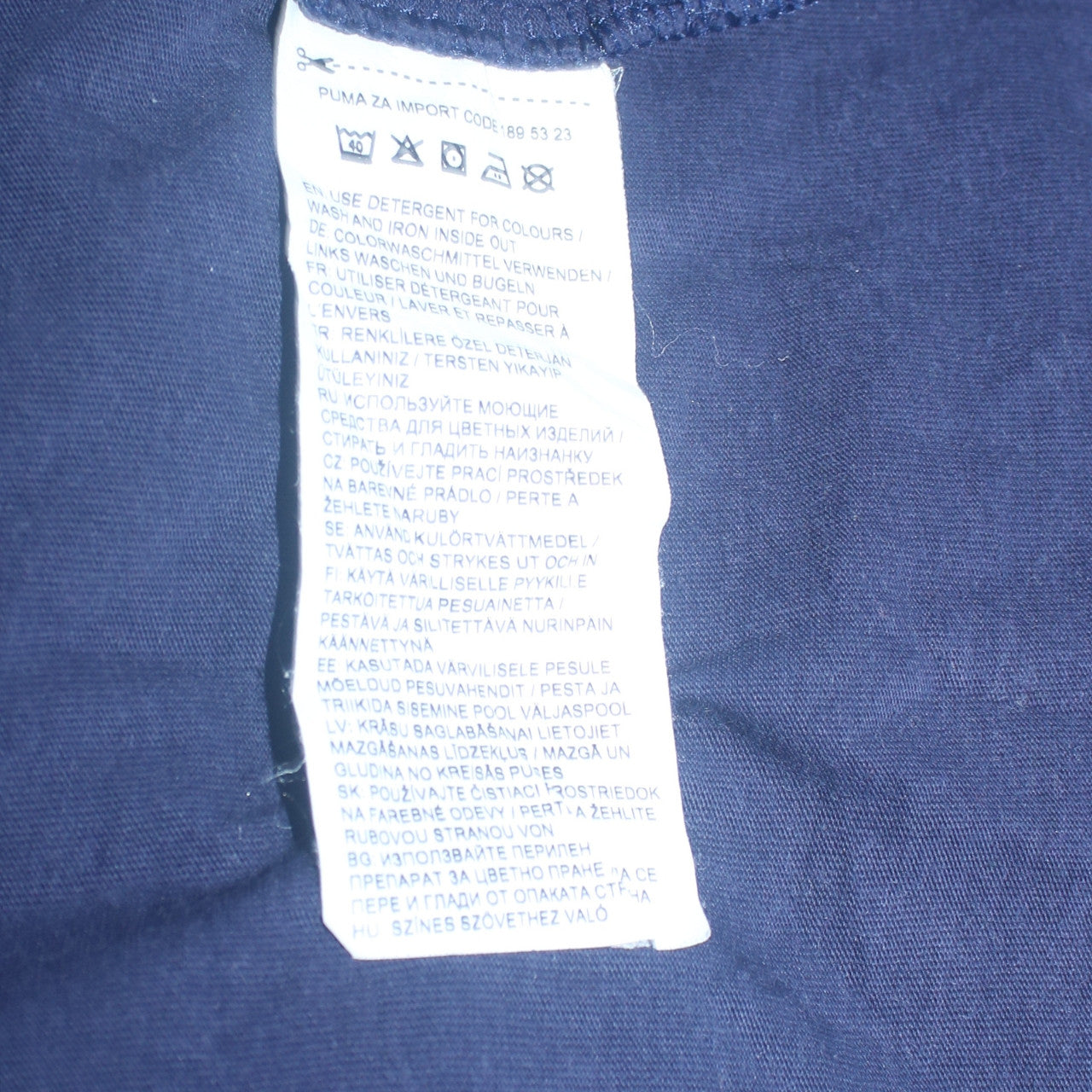 Puma Men's Blue SIF Sports Graphic Print T-Shirt XL