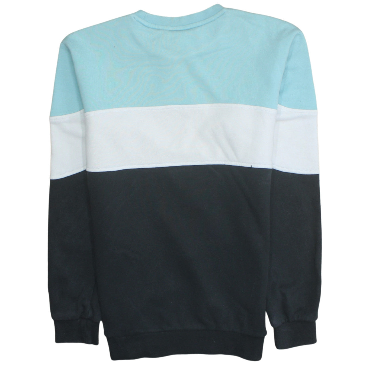 Adidas Mens Blue Colour Block Crew Neck Sweatshirt Small