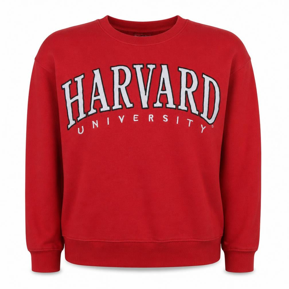 F&F Women Red Harvard University Logo Sweatshirt Size 14