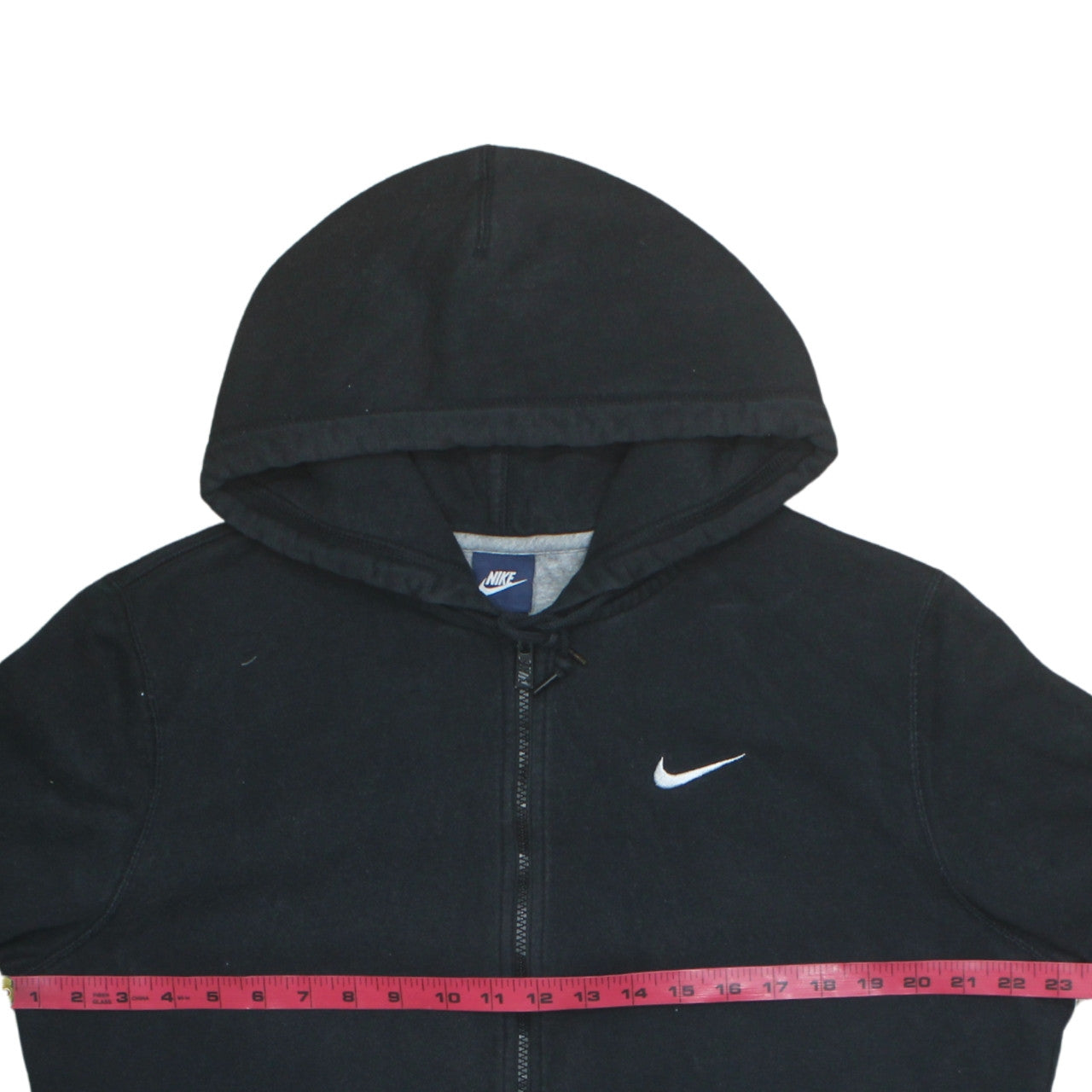 Nike Men's Black Full Zip Hoodie L Regular Fit Fleece Sweatshirt