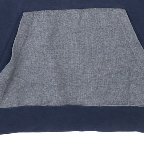 Nike Men's Blue Pullover Hoodie M Regular Fit Fleece Sportswear