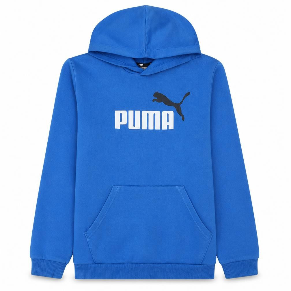 Puma Boys Blue Pullover Hoodie 15-16 Years Regular Fit Logo Print