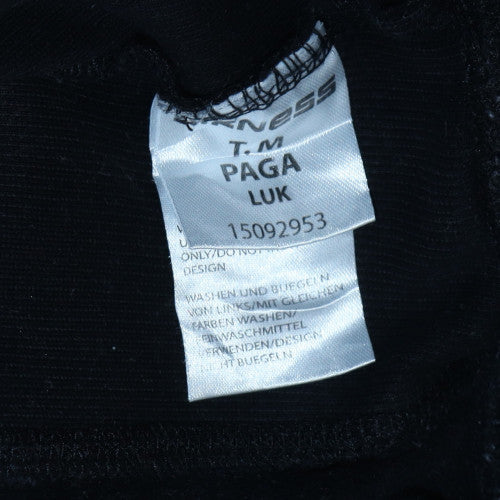 Airness Men's Black Full Zip Hoodie Size M with Logo Design