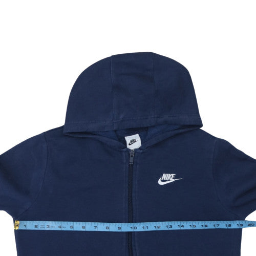 Nike Boys Blue Full Zip Hoodie XL Cotton Blend Fleece Jacket