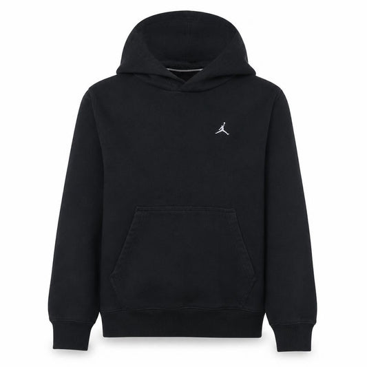 Front view of Jordan Men's Black Pullover Hoodie M Regular Fit Sportswear