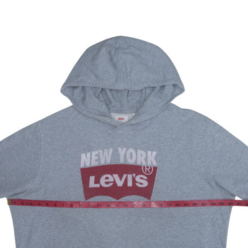 Levi's Men's Grey XL Pullover Hoodie with New York Logo