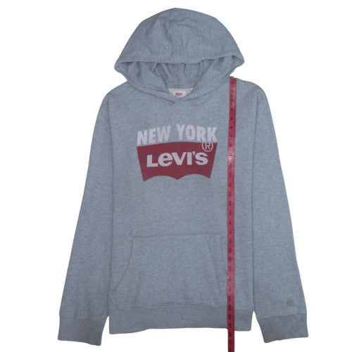 Levi's Men's Grey XL Pullover Hoodie with New York Logo