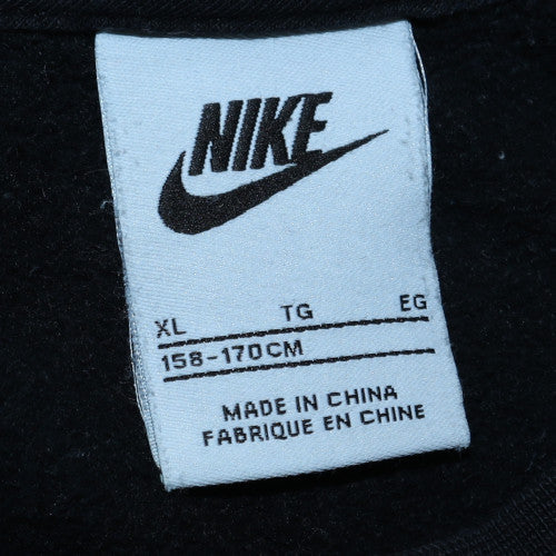 Nike Boys Black XL Crew Neck Pullover Sweatshirt Logo Print