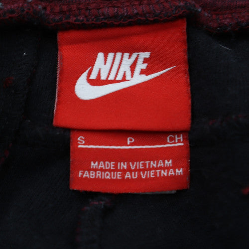 Nike Men's Burgundy Jogger Sweatpants S Cotton Blend Drawstring Trousers