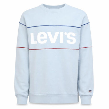 Levi's Mens Light Blue Crew Neck Logo Sweatshirt Size L