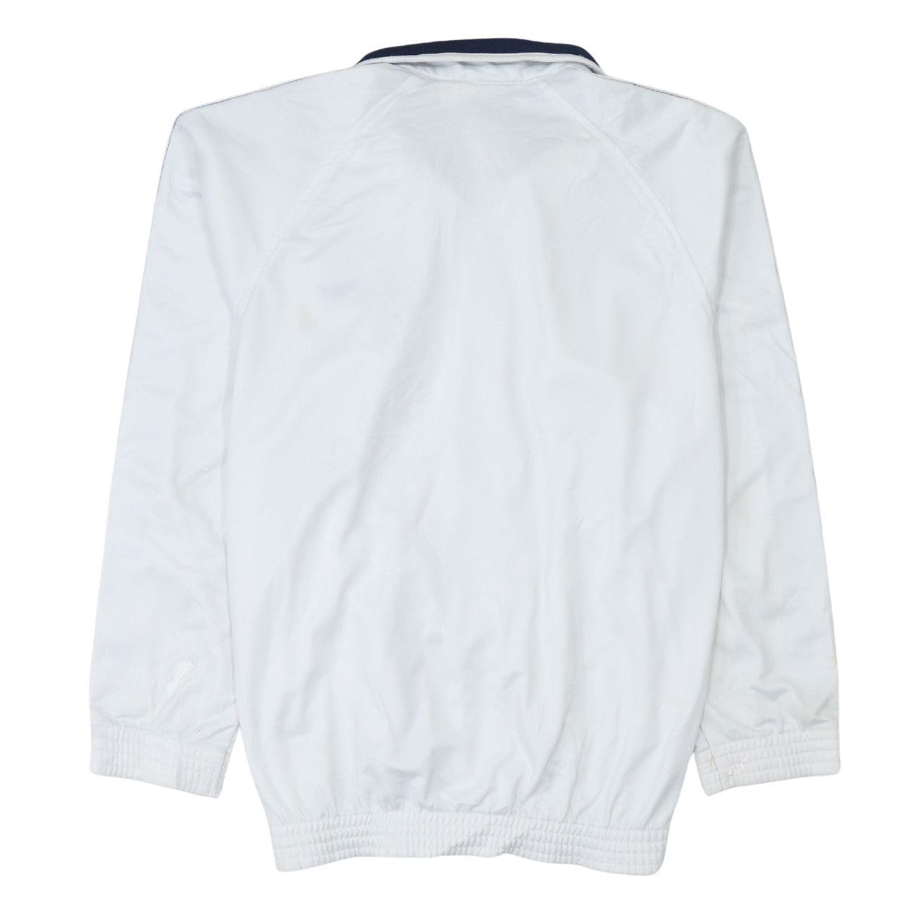 Champion Men's White Full Zip Retro Sports Sweatshirt S