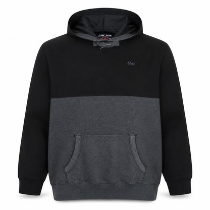 Front view of Lee Cooper Men's Black 2XL Pullover Fleece Hoodie