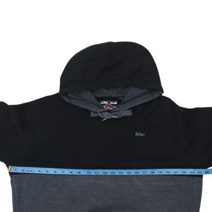 Back view of Lee Cooper Men's Black 2XL Pullover Fleece Hoodie