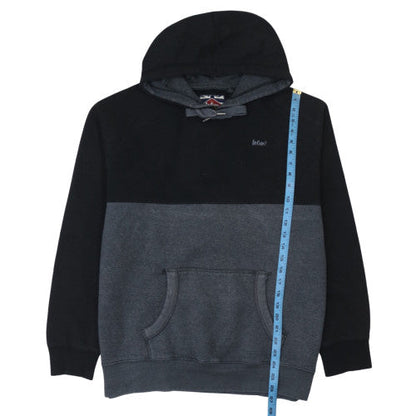 Close-up detail of Lee Cooper Men's Black 2XL Pullover Fleece Hoodie