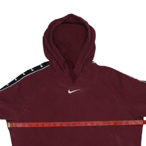 Nike Men's Red Pullover Hoodie Size M Sports Fleece Sweatshirt