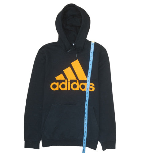 Adidas Mens Black Hoodie Large Pullover Graphic Print Primegreen