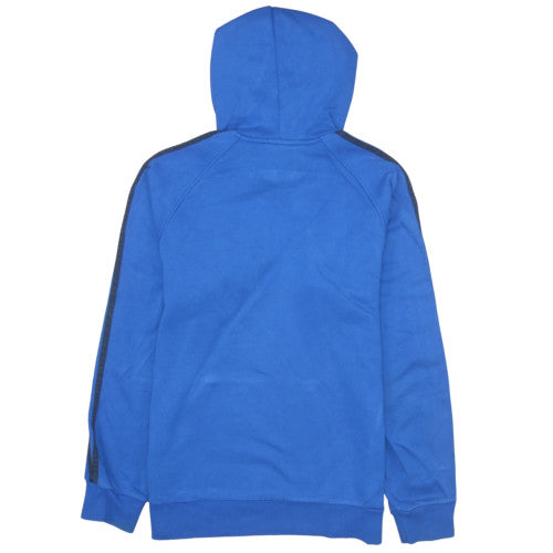 Adidas Men's Blue Pullover Hoodie Small Logo Sportswear