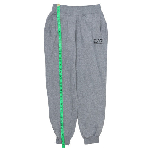 Emporio Armani EA7 Men Grey Jogger Sweatpants M Regular Fit Cotton Blend