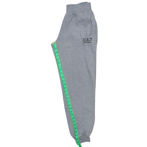 Emporio Armani EA7 Men Grey Jogger Sweatpants M Regular Fit Cotton Blend