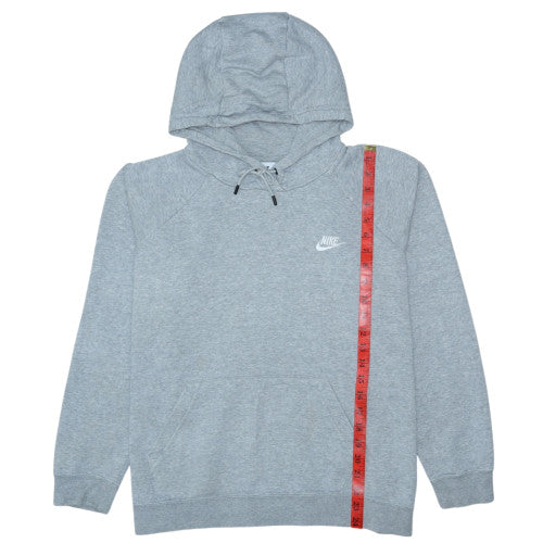 Nike Mens Grey XL Pullover Hoodie Fleece Logo Sweatshirt
