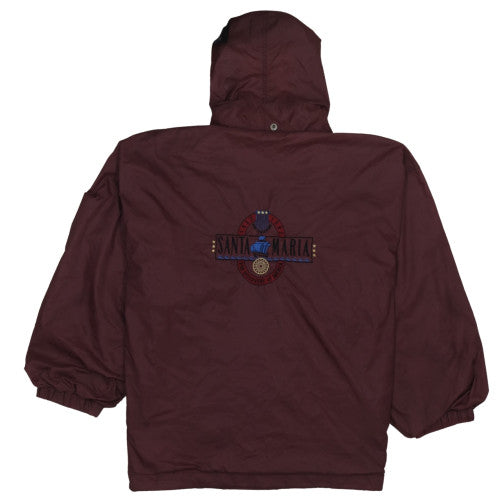 Jinglers Men’s Brown Hooded Rain Coat Jacket 42/44 Regular Fit