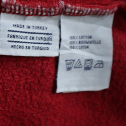 Tommy Hilfiger Denim Mens Red Grey XL Sweatshirt Crew Neck Cotton